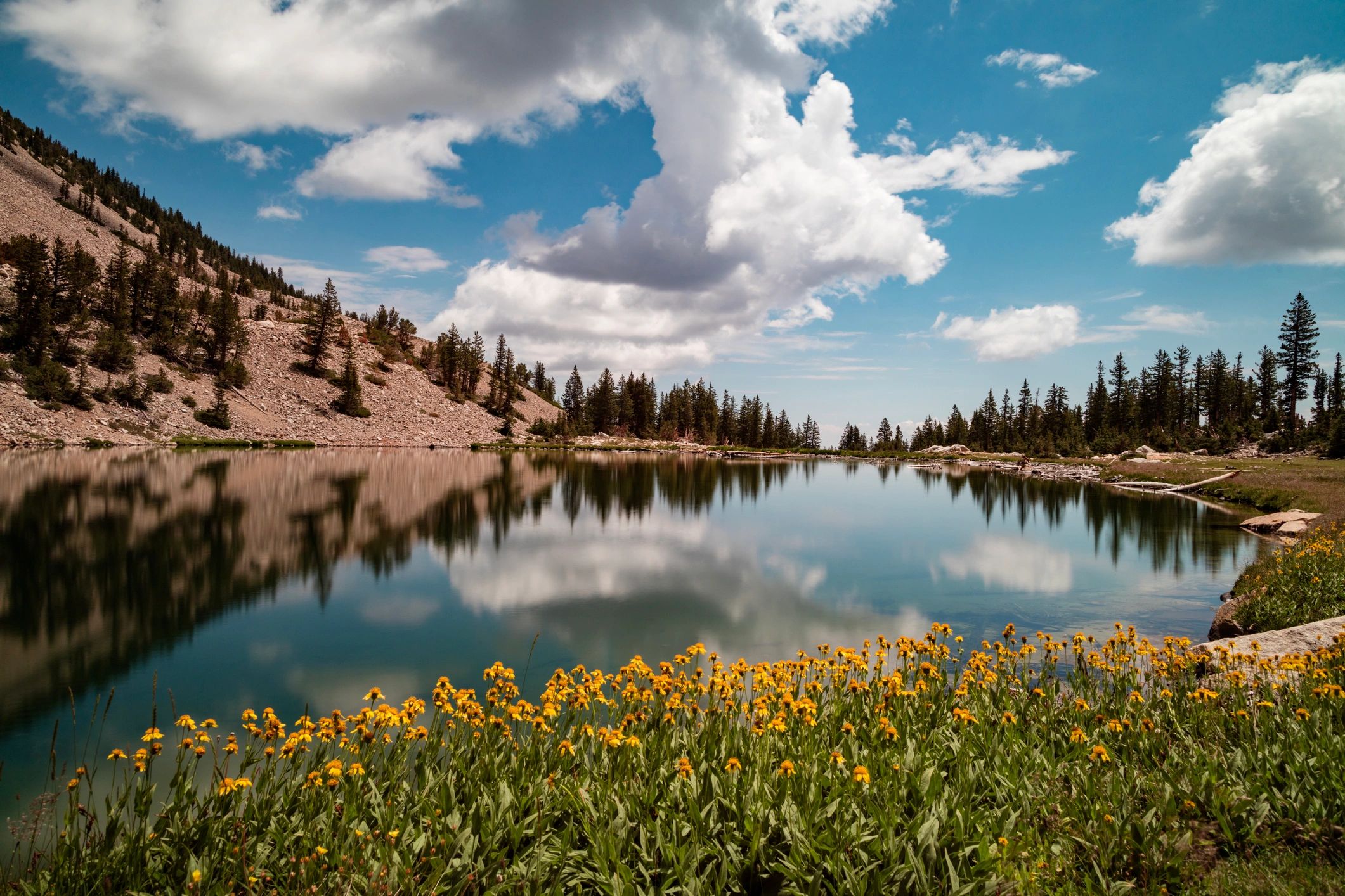 Nevada mountain lake landscape in Great Basin National Park