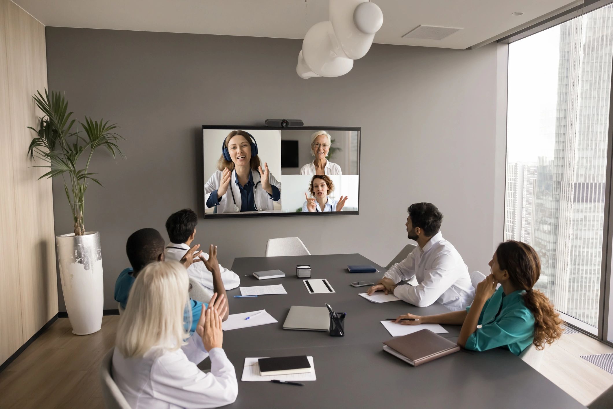 Boardroom discussion illustrating public oversight